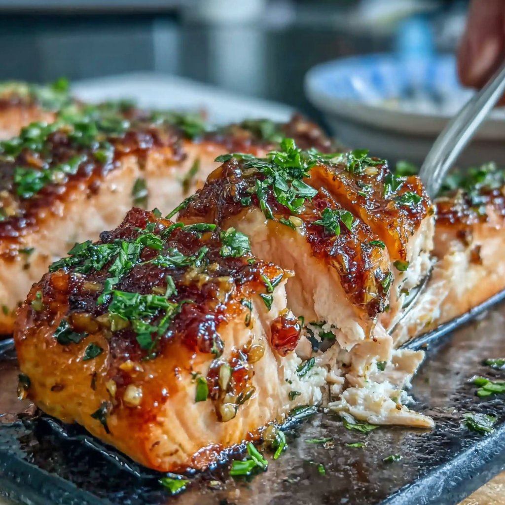 Baked Honey Mustard Salmon