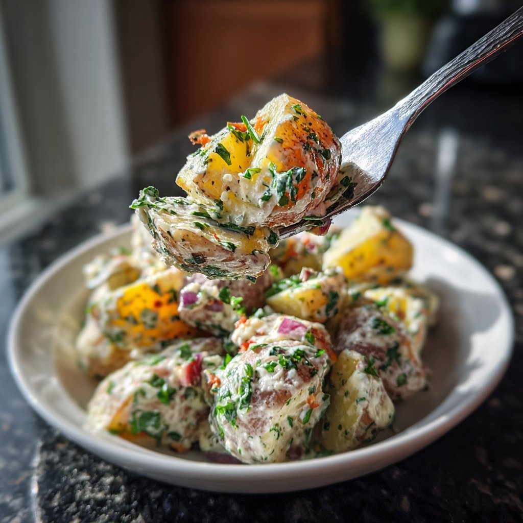 Zesty Garlic Potato Salad