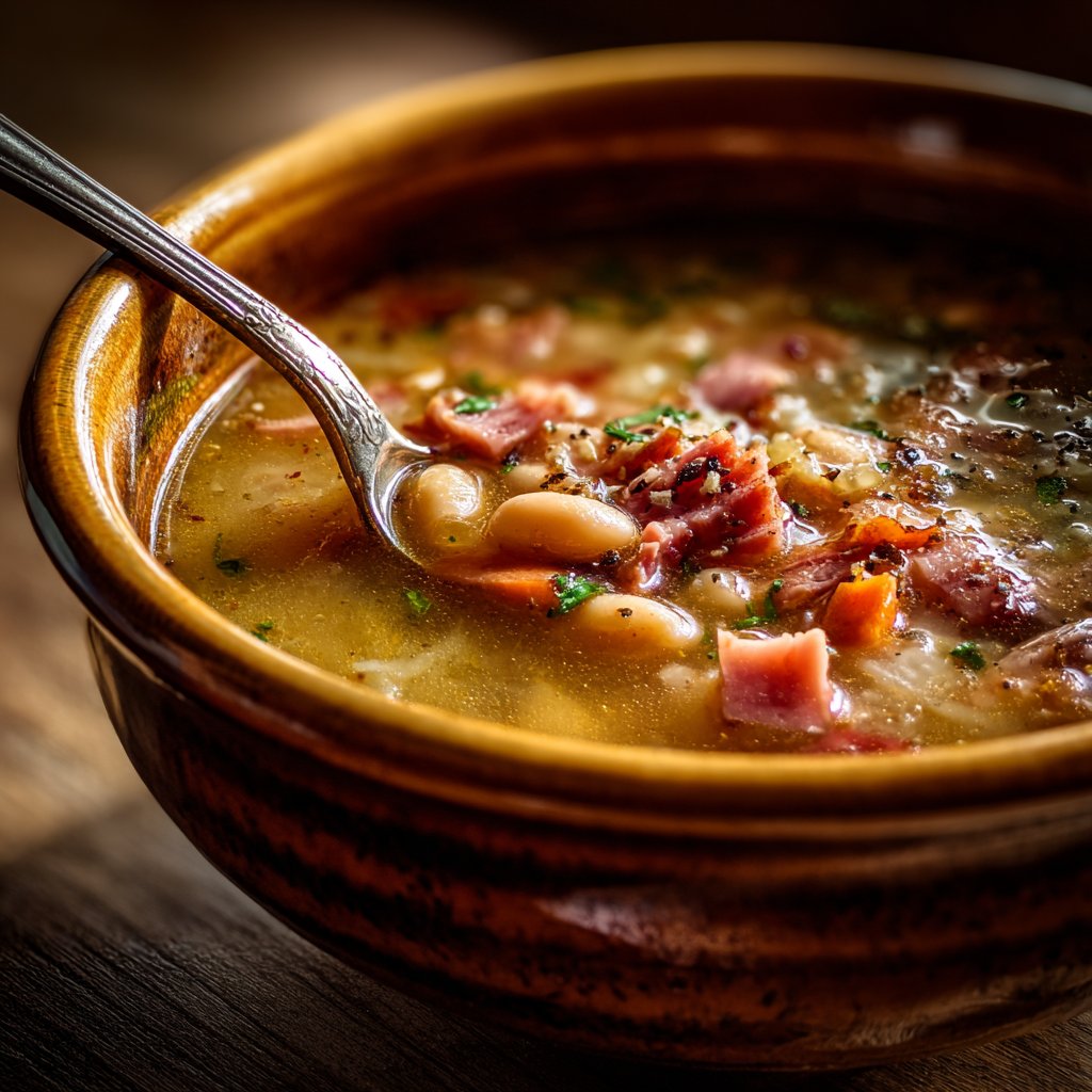 One Bowl Ham and Bean Soup