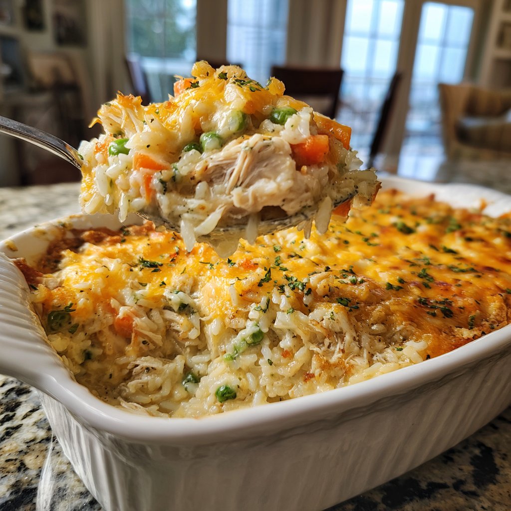 Savory Turkey and Rice Casserole