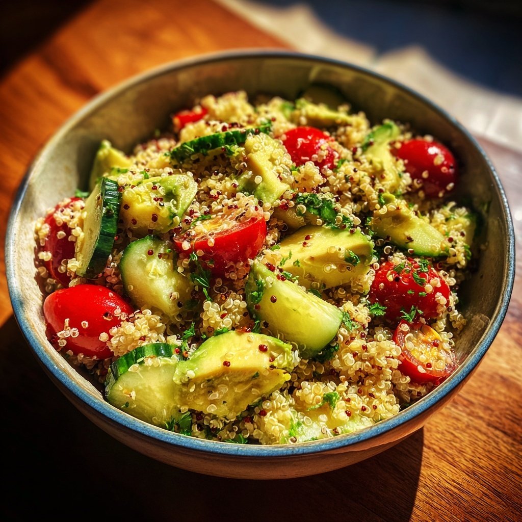 Healthy Avocado Quinoa Salad