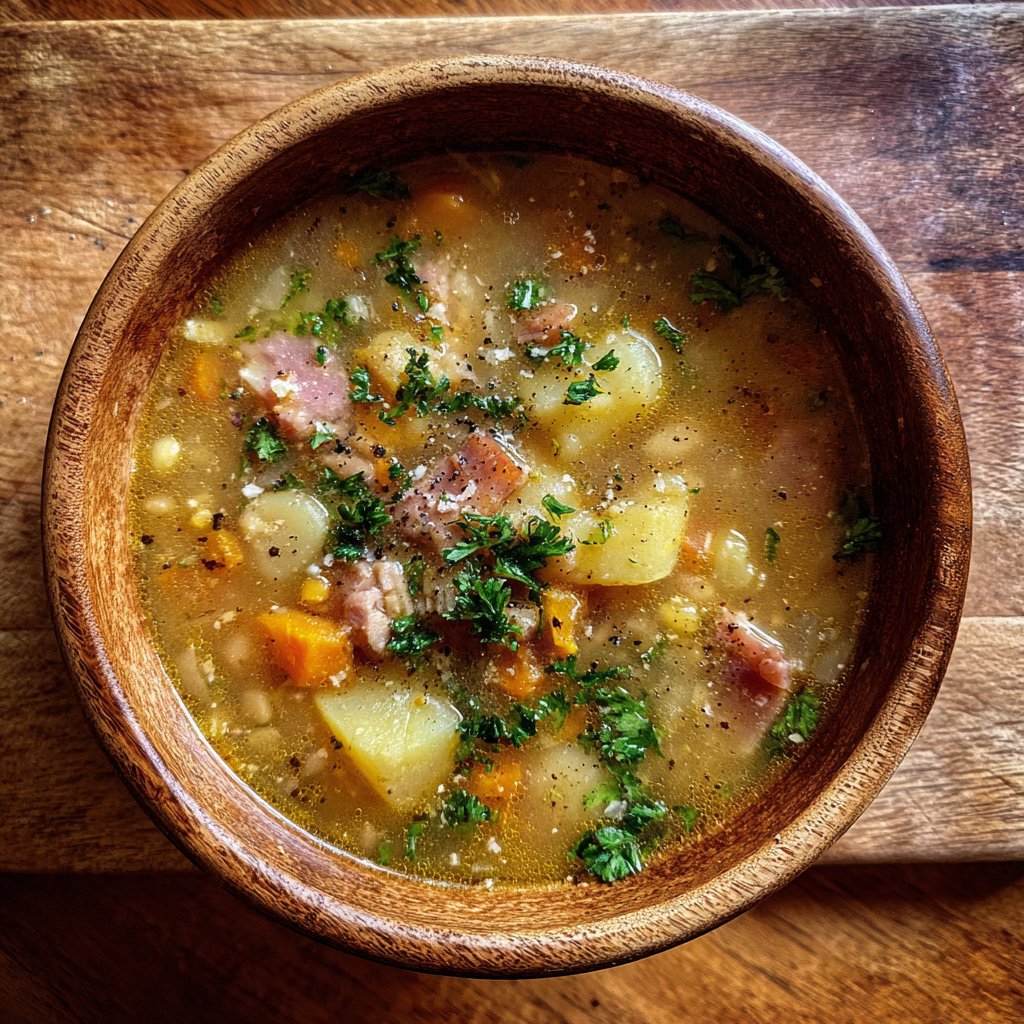 Ham and Bean Soup with Potatoes