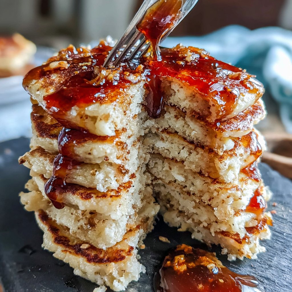 Pancakes with Dandelion Syrup